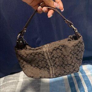 Vintage Coach Y2K Signature Brown Handbag